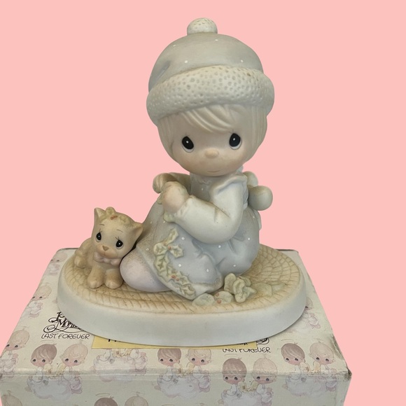 ENESCO PRECIOUS MOMENTS “MEOWIE CHRISTMAS” VINTAGE CAT gift - Picture 3 of 11